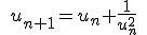 \quad u_{n+1}=u_n +\frac{ 1}{u_n^2} \quad 